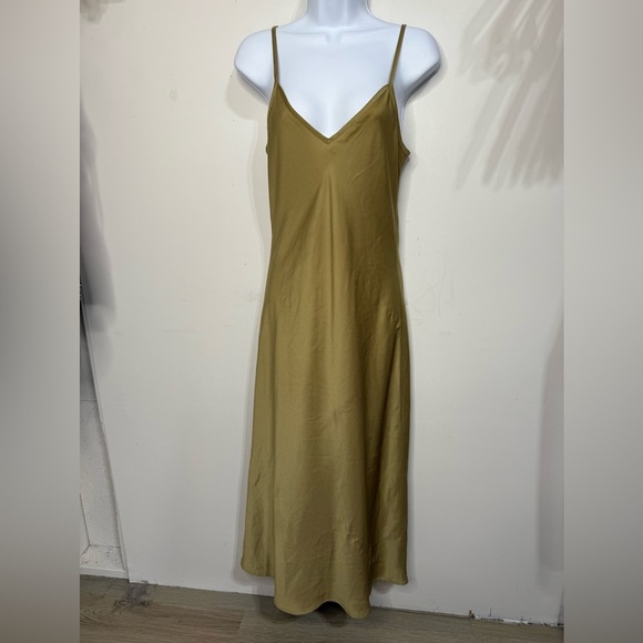 All Saints Green Tierny Coni Slip Dress Size Small - Picture 2 of 7